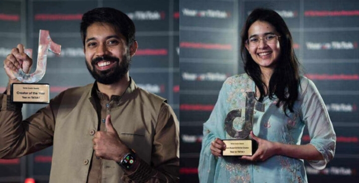 টিকটকের বর্ষসেরা পুরস্কার জিতলেন আয়মান-মুনজেরিন