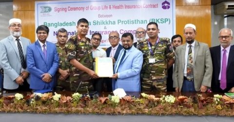 ন্যাশনাল লাইফের স্বাস্থ্য বীমার আওতায় বিকেএসপির খেলোয়াড়রা