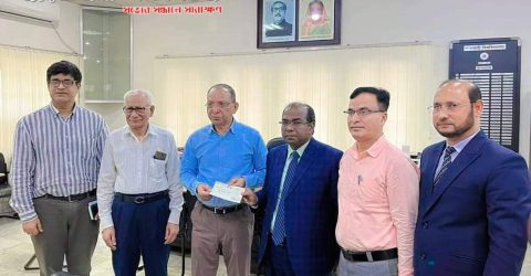 রাবি’র শিক্ষার্থীর মৃত্যুতে ২ লক্ষ টাকার মৃত্যুদাবীর চেক হস্তান্তর করলো জেনিথ লাইফ