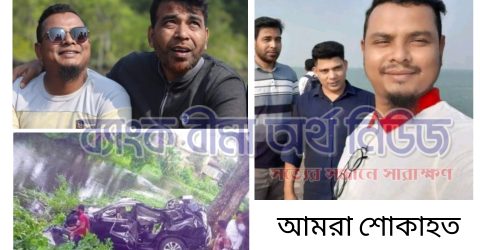 নিয়ন্ত্রণ হারিয়ে গাছের সাথে মাইক্রোবাসের ধাক্কায় ট্রাস্ট ইসলামী লাইফের তিন কর্মকর্তা নিহত