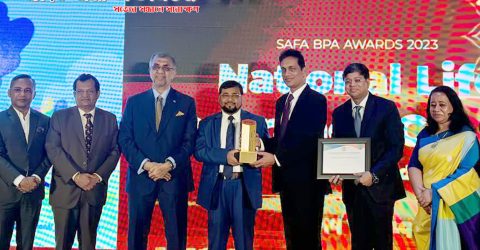 ন্যাশনাল লাইফ এর ২য় বার সাফা গোল্ড অ্যাওয়ার্ড অর্জন