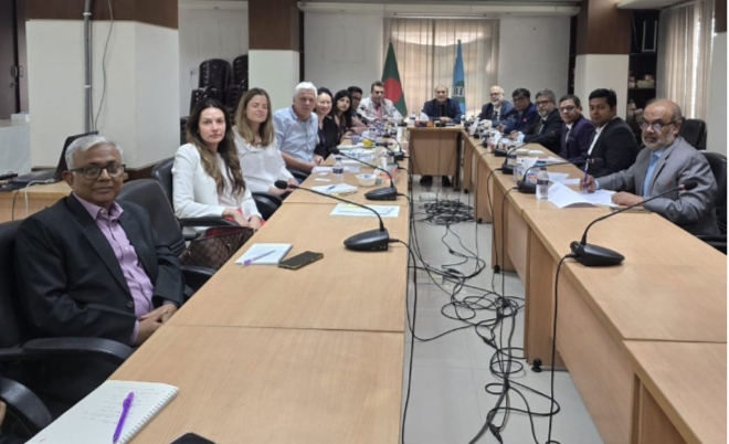 বিআইএ’র নির্বাহী কমিটির সাথে বিশ্ব ব্যাংক প্রতিনিধি দলের বৈঠক