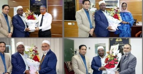 ইড্রার নবনিযুক্ত সদস্যগণকে জেনিথ ইসলামী লাইফের ফুলেল শুভেচ্ছা