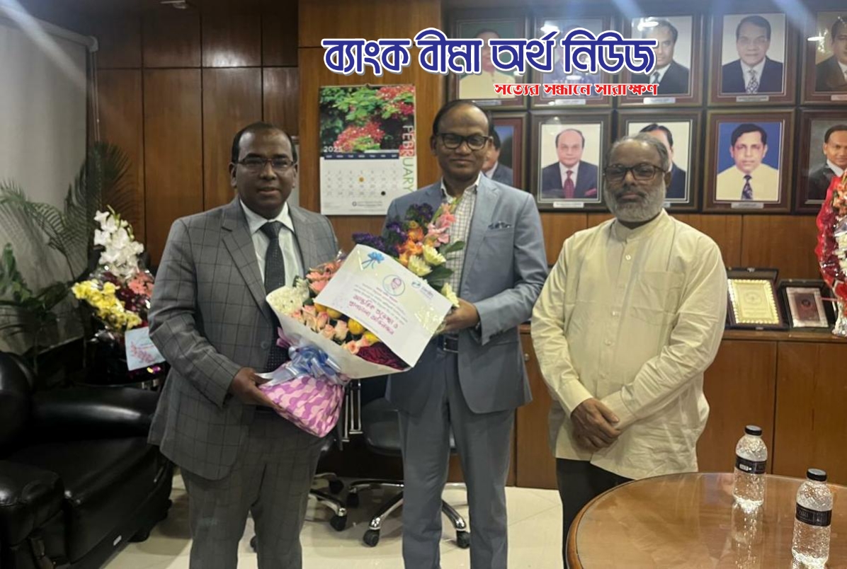 বিআইএ এর নব-নির্বাচিত প্রেসিডেন্টকে জেনিথ ইসলামী লাইফের সিইওর ফুলেল শুভেচ্ছা ও অভিনন্দন জ্ঞাপন