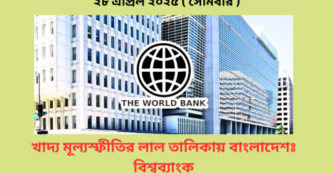 খাদ্য মূল্যস্ফীতির লাল তালিকায় বাংলাদেশঃ বিশ্বব্যাংক