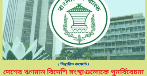 দেশের ঋণমান বিদেশি সংস্থাগুলোকে পুনর্বিবেচনা করার আহ্বান বাংলাদেশ ব্যাংকের