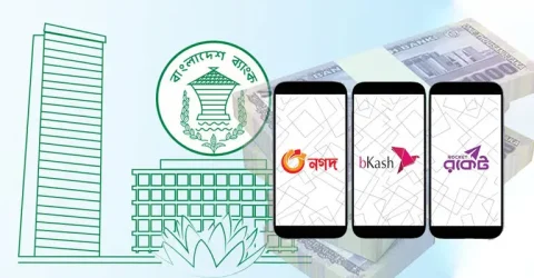 বিকাশ, রকেট, নগদে এক হাজার টাকার বেশি পাঠানো যাবে না, বন্ধ থাকবে ইন্টারনেট ব্যাংকিং