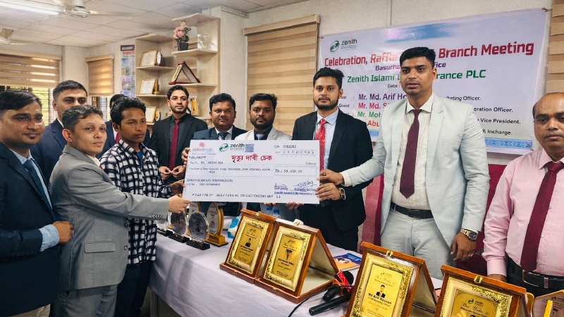 ২৪ ঘন্টার মধ্যে মৃত্যুদাবি পরিশোধ করলো জেনিথ ইসলামী লাইফ