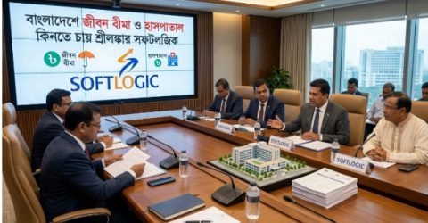 বাংলাদেশে জীবন বীমা ও হাসপাতাল কিনতে চায় শ্রীলঙ্কার সফটলজিক