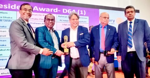 রোটারি ক্লাবের গোল্ড প্রেসিডেন্ট নির্বাচিত হলেন জেনিথ লাইফের সিইও এস এম নুরুজ্জামান