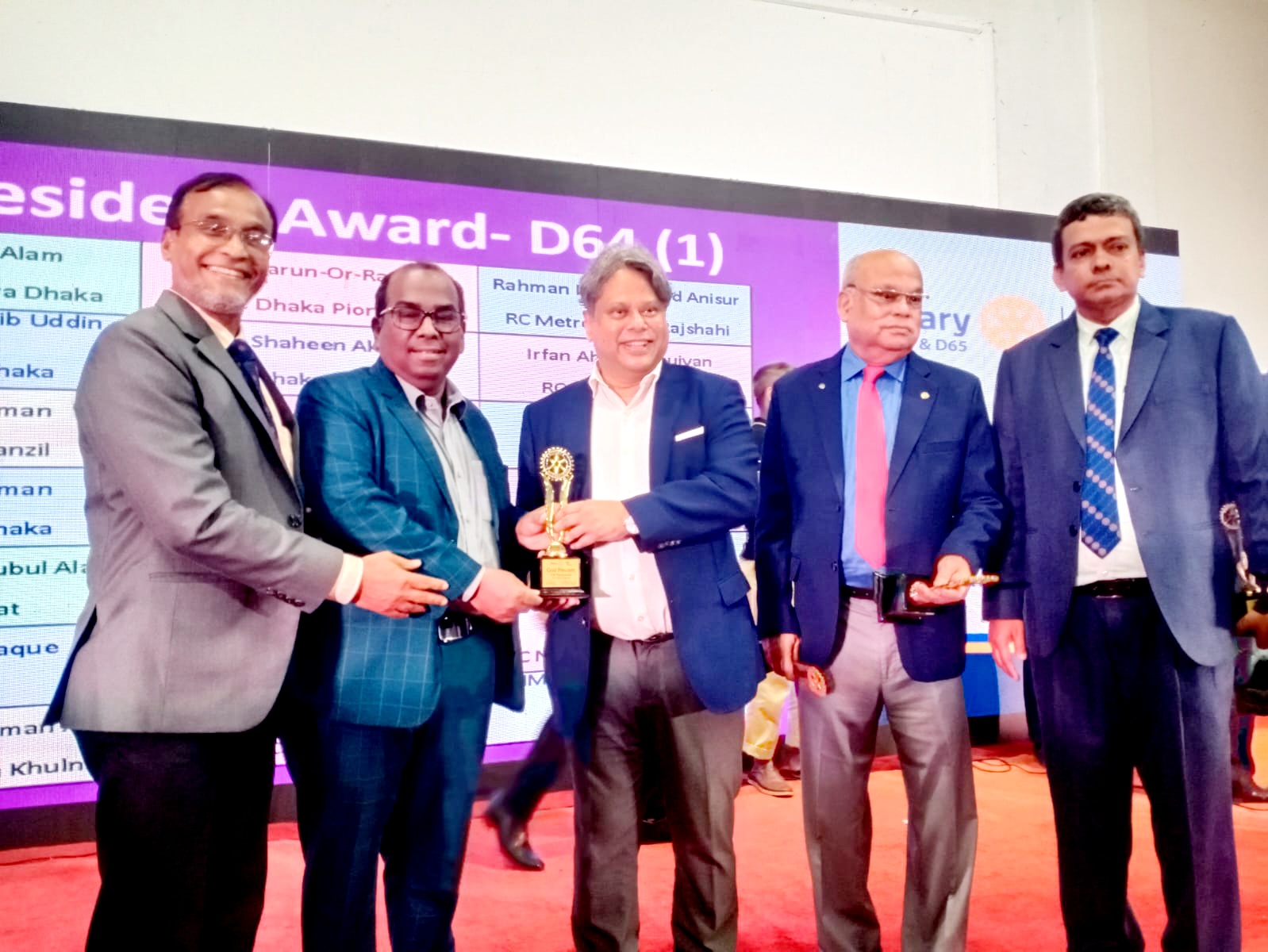 রোটারি ক্লাবের গোল্ড প্রেসিডেন্ট নির্বাচিত হলেন জেনিথ লাইফের সিইও এস এম নুরুজ্জামান