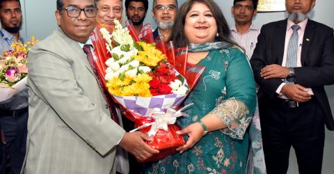 আইডিআরএ’র নবনিযুক্ত চেয়ারম্যান মীর নাদিয়া নিভিনকে জেনিথ ইসলামী লাইফের সিইও’র ফুলেল শুভেচ্ছা